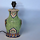 super large Multan ware Ceramic lamp base with islamic calligraphy blue and turquoise Iznik decoration No:25B