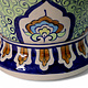 super large Multan ware Ceramic lamp base with islamic calligraphy blue and turquoise Iznik decoration No:25B