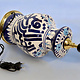 islamische handbemalte Keramik Lampenfuß aus Multan Iznik Lampe و الله خیر الرازقین Nr:25C