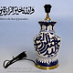 super large Multan ware Ceramic lamp base with islamic calligraphy blue and turquoise Iznik decoration و الله خیر الرازقین No:25C