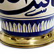 super large Multan ware Ceramic lamp base with islamic calligraphy blue and turquoise Iznik decoration  ماشاالله No:25D
