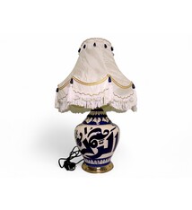 super large Multan ware Ceramic lamp base with islamic calligraphy blue and turquoise Iznik decoration الرحمن جل جلاله No:25F