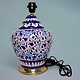 super large Multan ware Ceramic lamp base with islamic calligraphy blue and turquoise Iznik decoration الرحمن جل جلاله No:25F