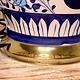 super large Multan ware Ceramic lamp base with islamic calligraphy blue and turquoise Iznik decoration الرحمن جل جلاله No:25F