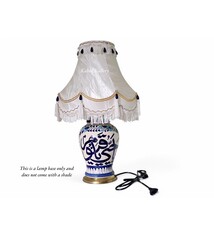 islamische handbemalte Keramik Lampenfuß aus Multan Iznik Lampe  یاحی یا قیوم Nr:25G