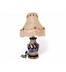 super large Multan ware Ceramic lamp base with islamic calligraphy blue and turquoise Iznik decoration  الله نور السماوات والارض No:25H