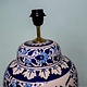 super large Multan ware Ceramic lamp base with islamic calligraphy blue and turquoise Iznik decoration الرحيم جل جلاله No:25J