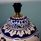 super large Multan ware Ceramic lamp base with islamic calligraphy blue and turquoise Iznik decoration والله خير الرازقين No:25K
