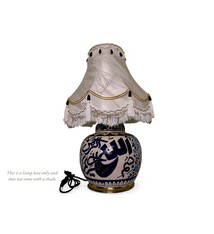 islamische handbemalte Keramik Lampenfuß aus Multan Iznik Lampe بسم الله الرحمن الرحيم Nr:25L
