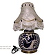 super large Multan ware Ceramic lamp base with islamic calligraphy blue and turquoise Iznik decoration بسم الله الرحمن الرحيم No:25L