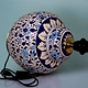 super large Multan ware Ceramic lamp base with islamic calligraphy blue and turquoise Iznik decoration بسم الله الرحمن الرحيم No:25L