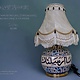 islamische handbemalte Keramik Lampenfuß aus Multan Iznik Lampe وَمَا أَرْسَلْنَاكَ إِلَّا رَحْمَةً لِلْعَالَمِينَ Nr:25N