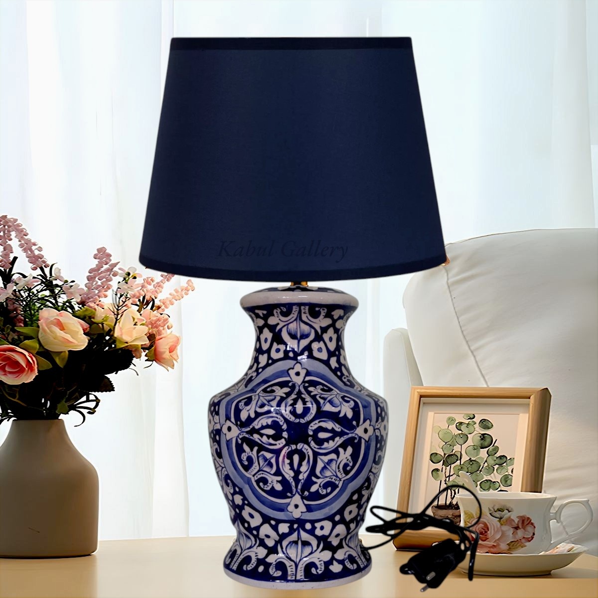 islamische handbemalte Keramik Lampenfuß aus Multan Iznik Lampe Nr:25P