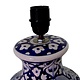 super large Multan ware Ceramic lamp base with islamic calligraphy blue and turquoise Iznik decoration No:25P