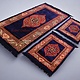 Set of 3 Pcs  1x Mattress  + 2x cushions orient Afghan nomad pillow rug seat floor cushion 1001-night Seating  majlis Toshak توشک  (Blue 23)