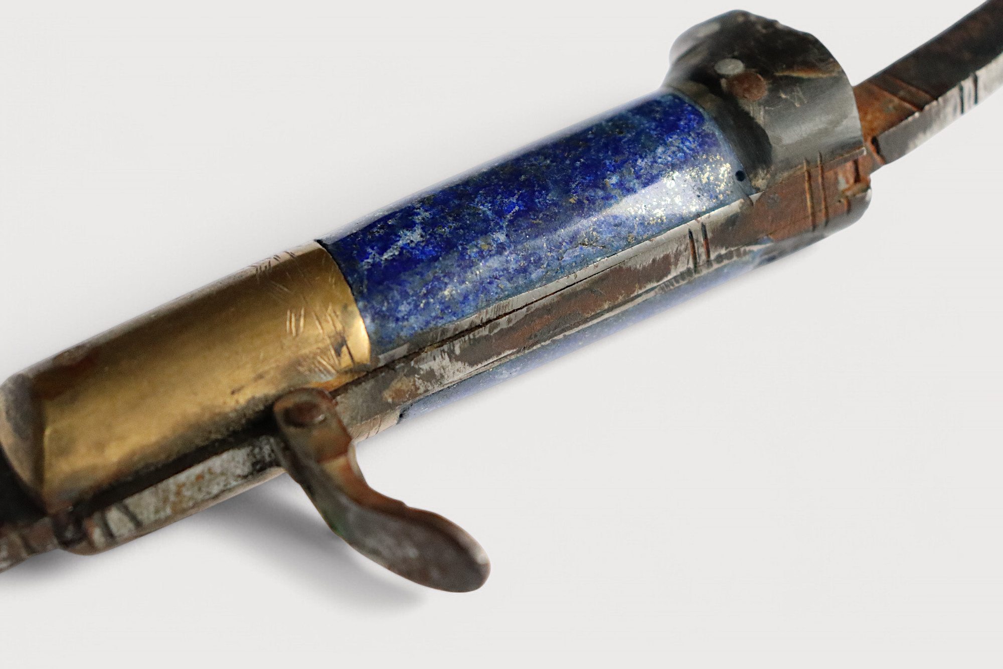 Messer Dolch Klappmesser Khyber-messer Lohar Lapis Lazuli-Griff aus Afghanistan pakistan Nr:25/C