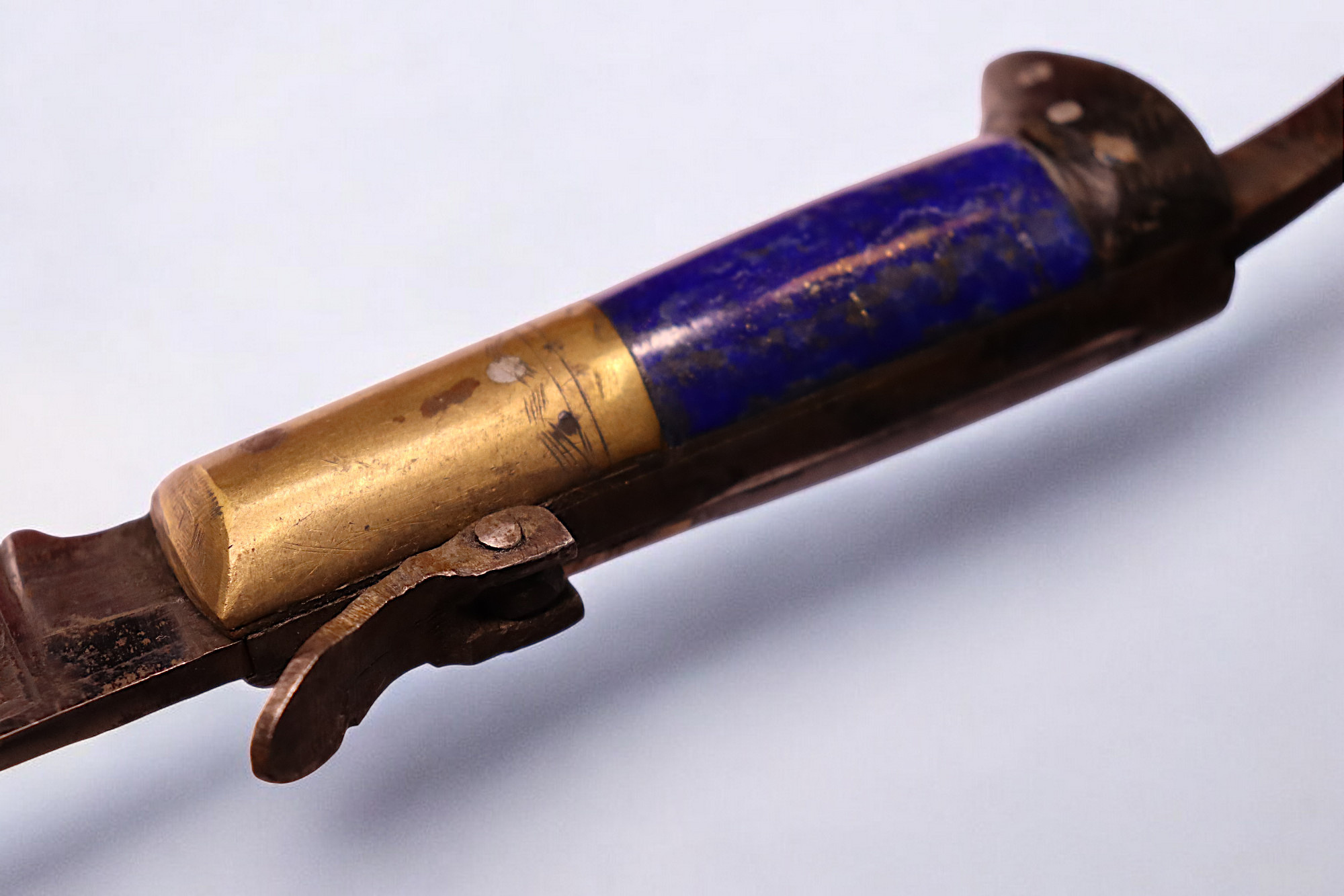 Messer Dolch Klappmesser Khyber-messer Lohar Lapis Lazuli-Griff aus Afghanistan pakistan Nr:25/A