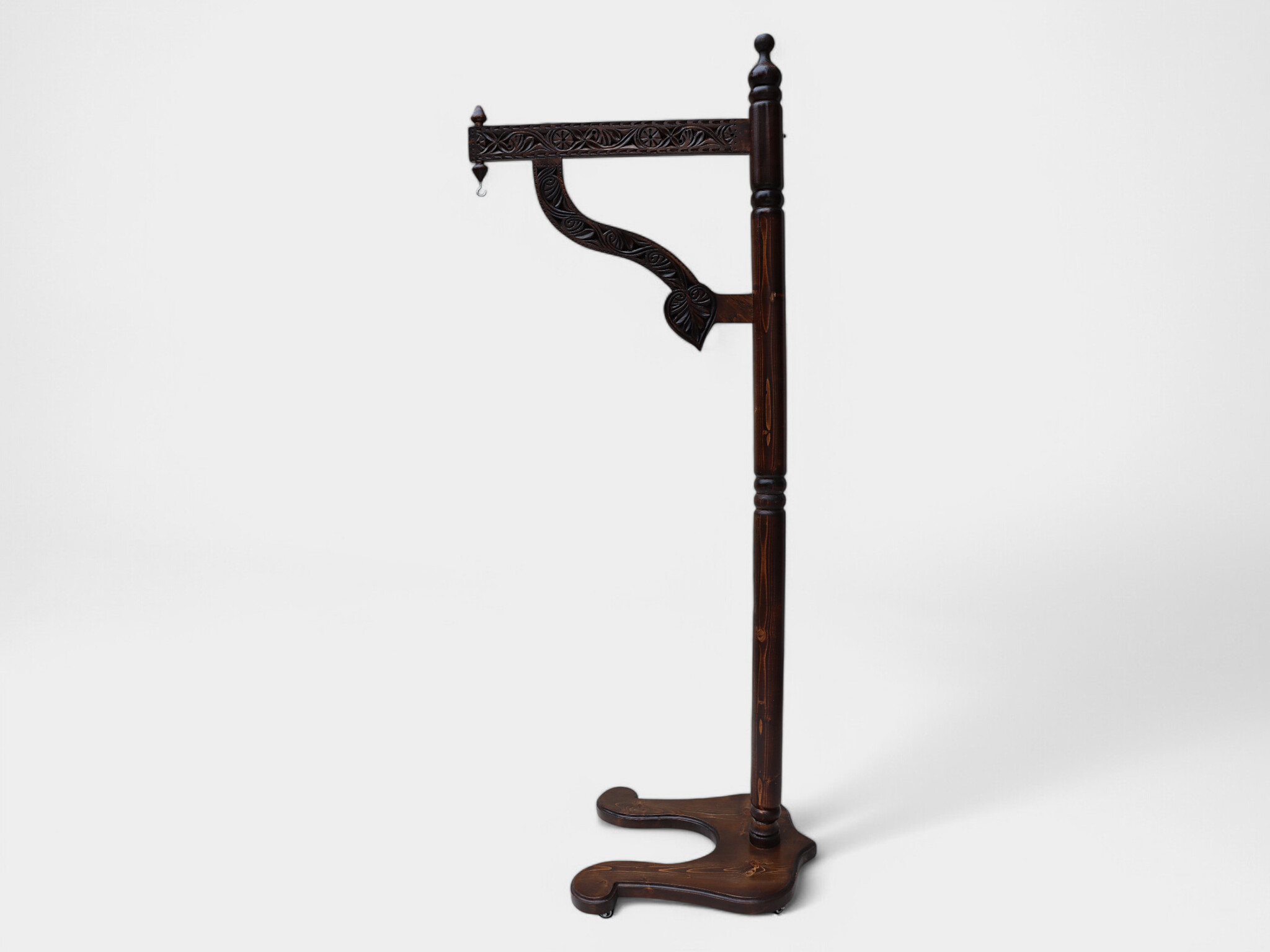 Massiv holz shirodhara ayurveda Stirnguss Kopfguss ständer stand Stirnölguss öl-Therapie Panchakarma 25  ( Braun)