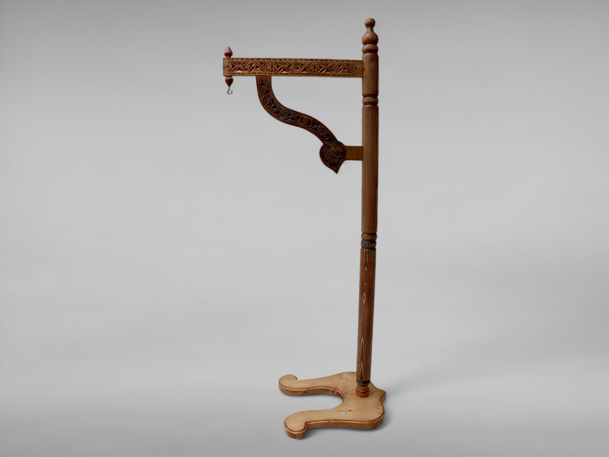 orient solid wood shirodhara ayurveda forehead head casting stand stood 25 (hellbraun)