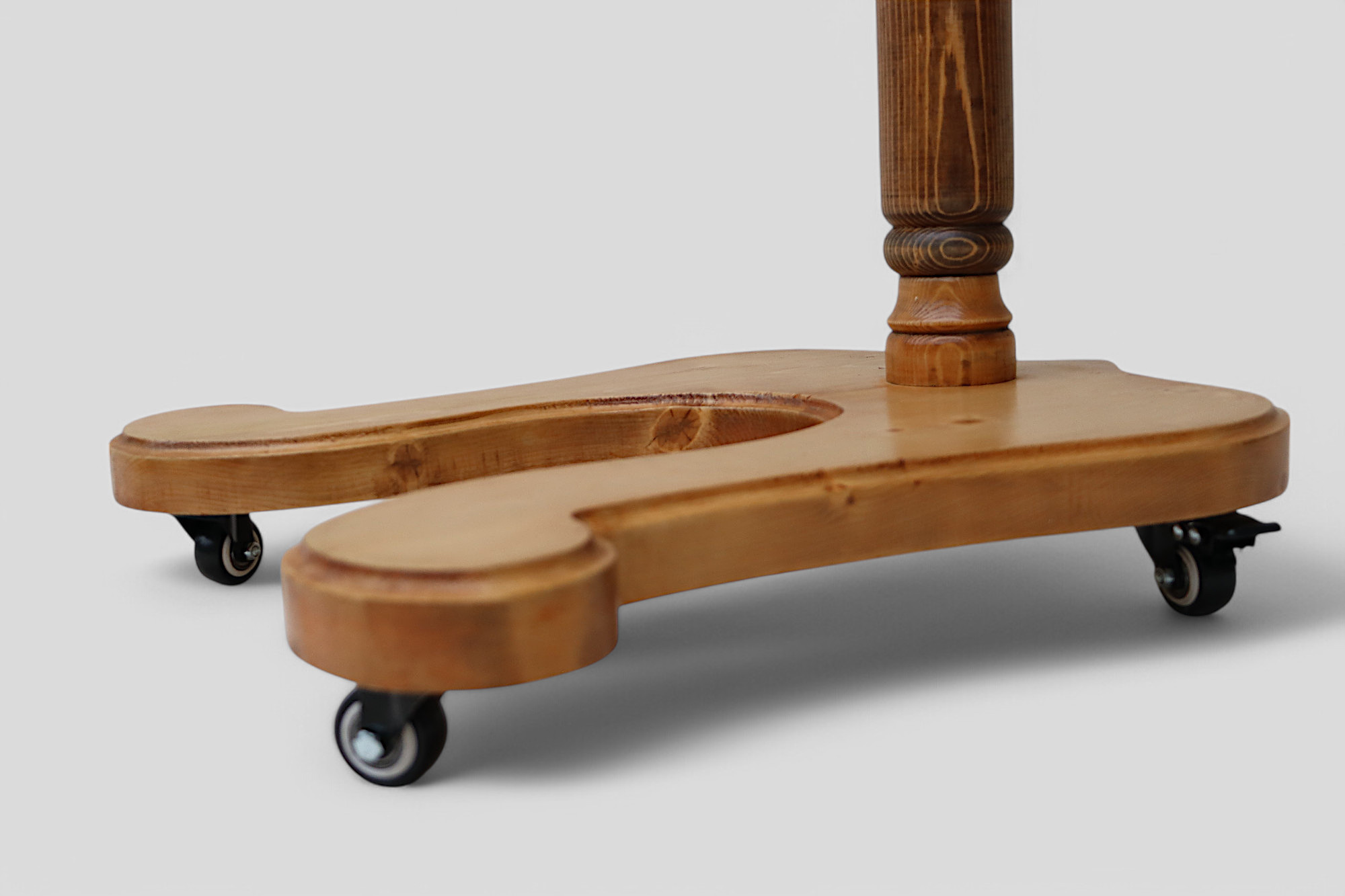 orient solid wood shirodhara ayurveda forehead head casting stand stood 25 (hellbraun)