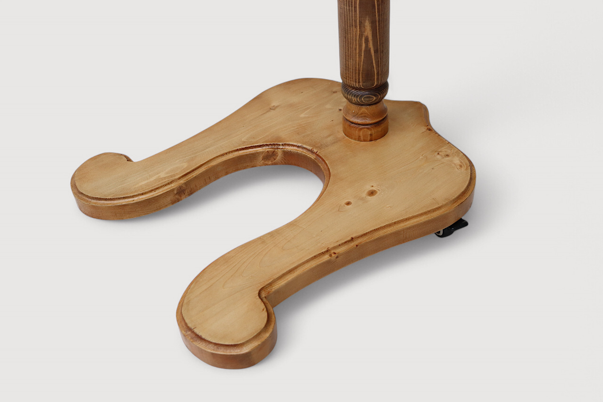 Massiv holz shirodhara ayurveda Stirnguss Kopfguss ständer stand Stirnölguss öl-Therapie Panchakarma 25  ( Hell-Braun)