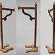 orient solid wood shirodhara ayurveda forehead head casting stand stood 25 (hellbraun)