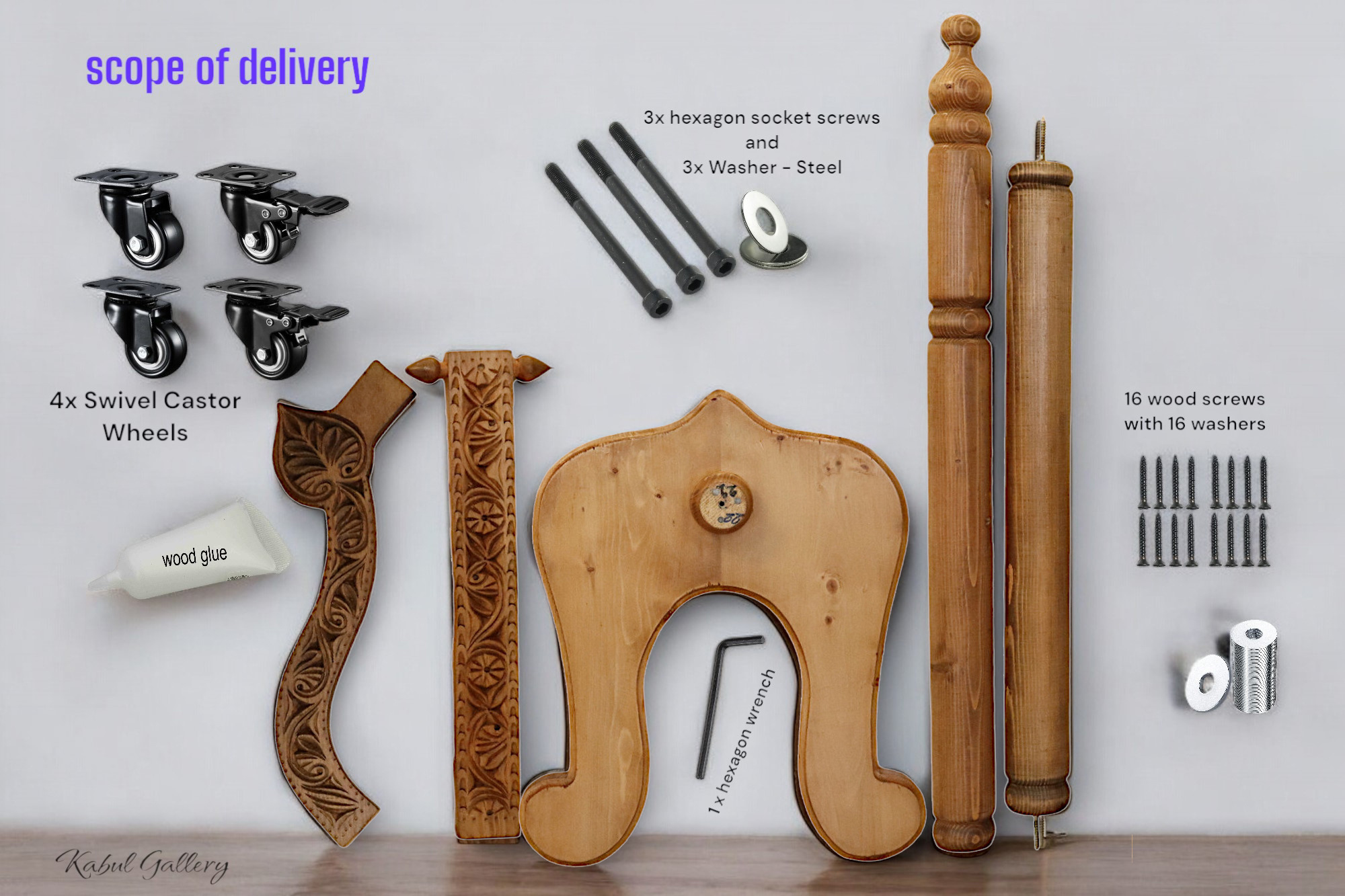 Massiv holz shirodhara ayurveda Stirnguss Kopfguss ständer stand Stirnölguss öl-Therapie Panchakarma 25  ( Hell-Braun)