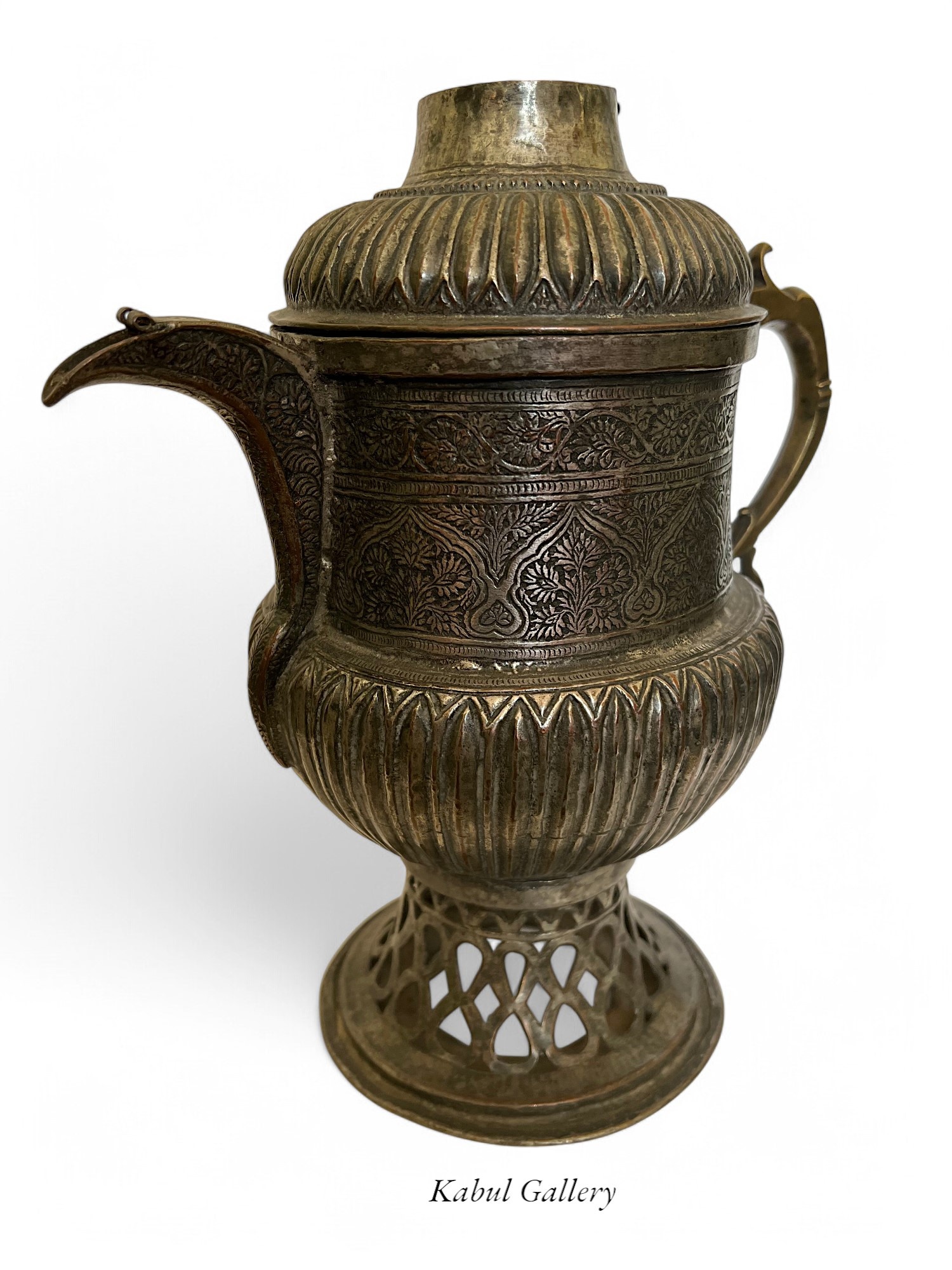 Antik orient Kupfer Teekanne Kanne um 19 J.h.Bukhara teapot Nr:HH1