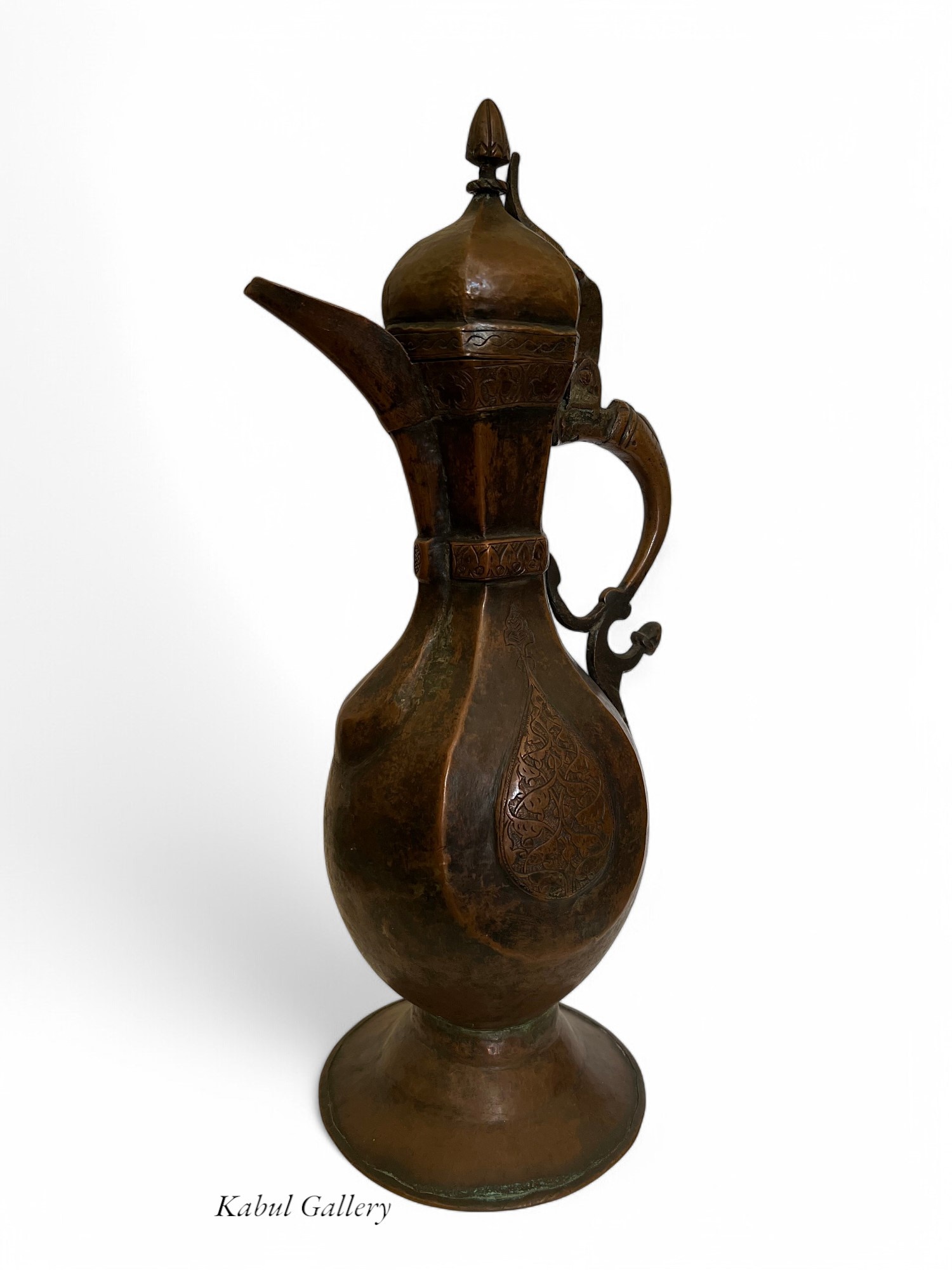 Antique Central Asian Brass Teapot Ewer 19th century Bukhara - Samarkand No:HH - 4