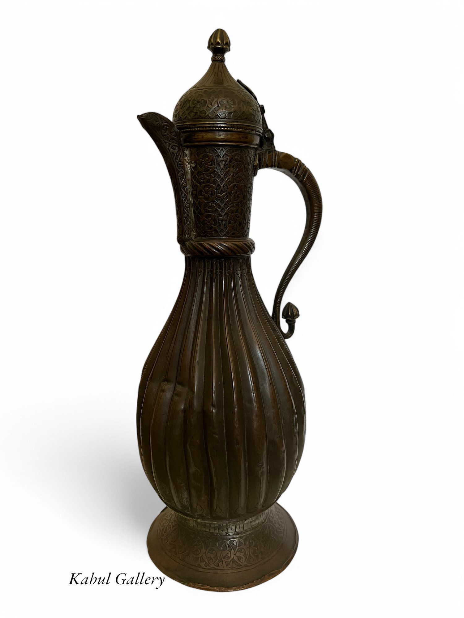 Antique Central Asian Brass Teapot Ewer 19th century Bukhara - Samarkand No:HH - 10