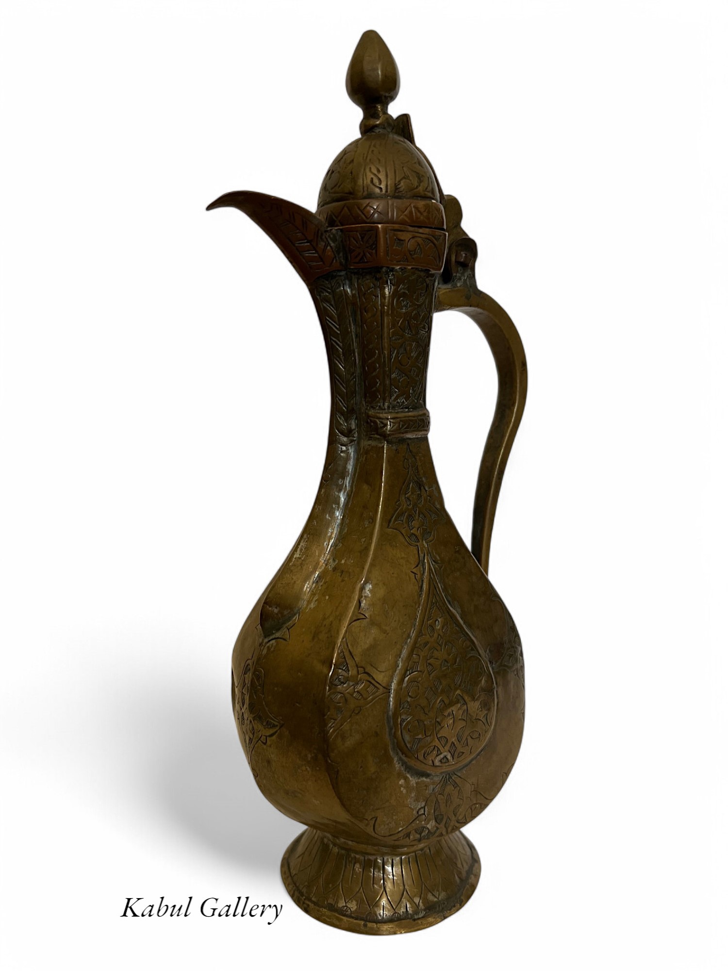 Antique Central Asian Brass Teapot Ewer 19th century Bukhara - Samarkand No:HH - 11