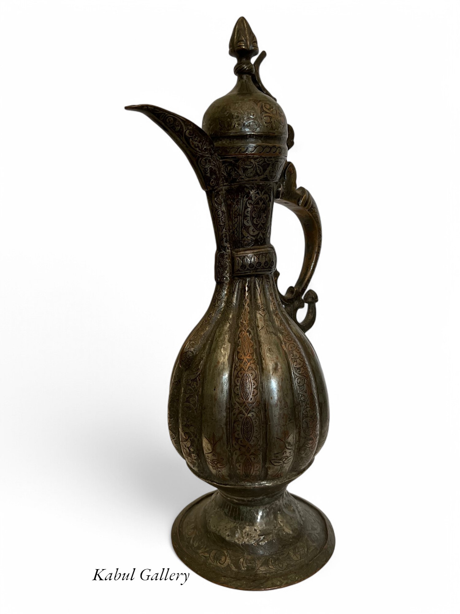 Antique Central Asian Brass Teapot Ewer 19th century Bukhara - Samarkand No:HH - 13