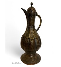 Antique Central Asian Brass Teapot Ewer 19th century Bukhara - Samarkand No:HH - 14
