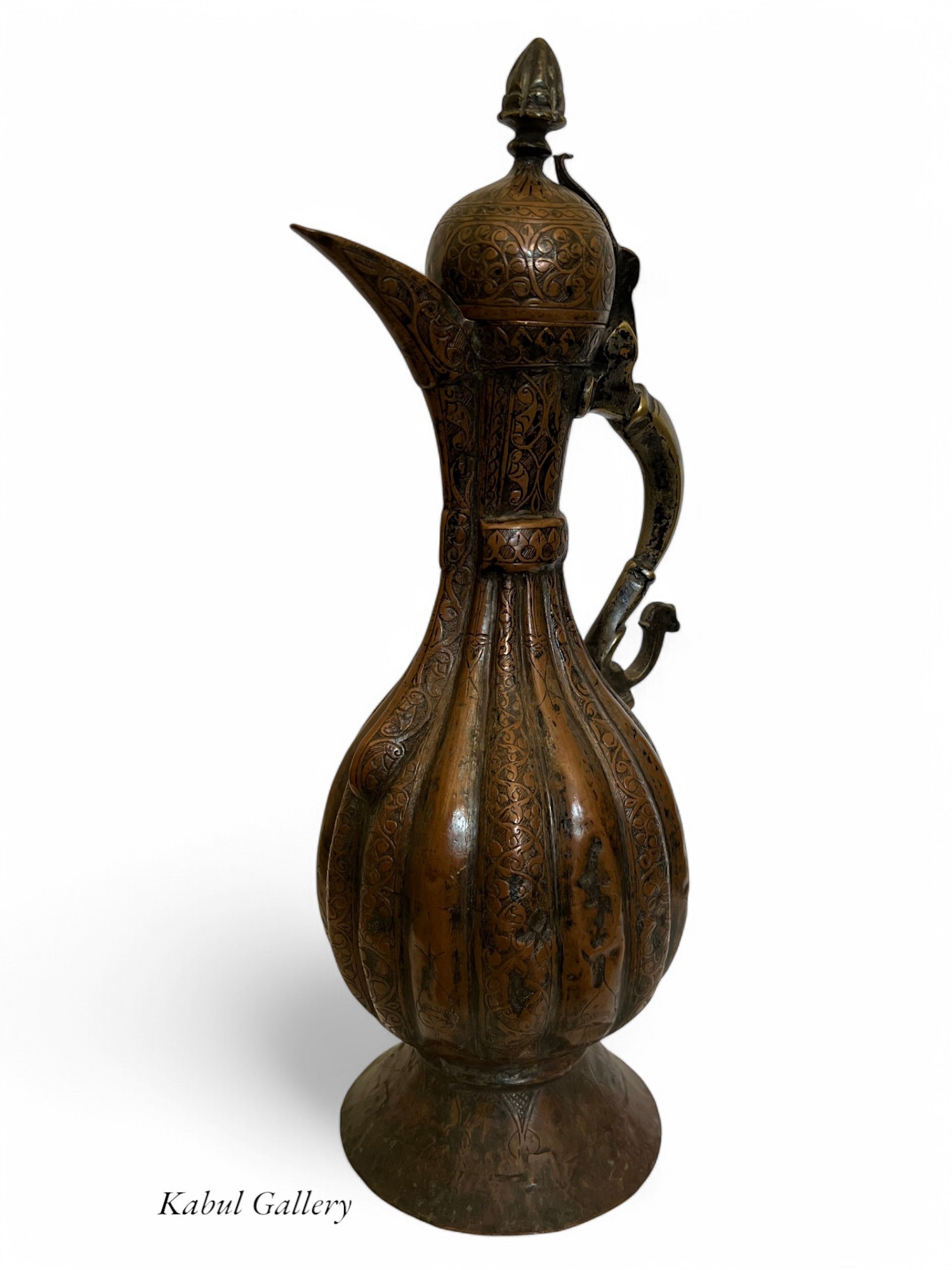 Antik orient Kupfer Teekanne Kanne um 19 J.h.Bukhara teapot Nr:HH - 16