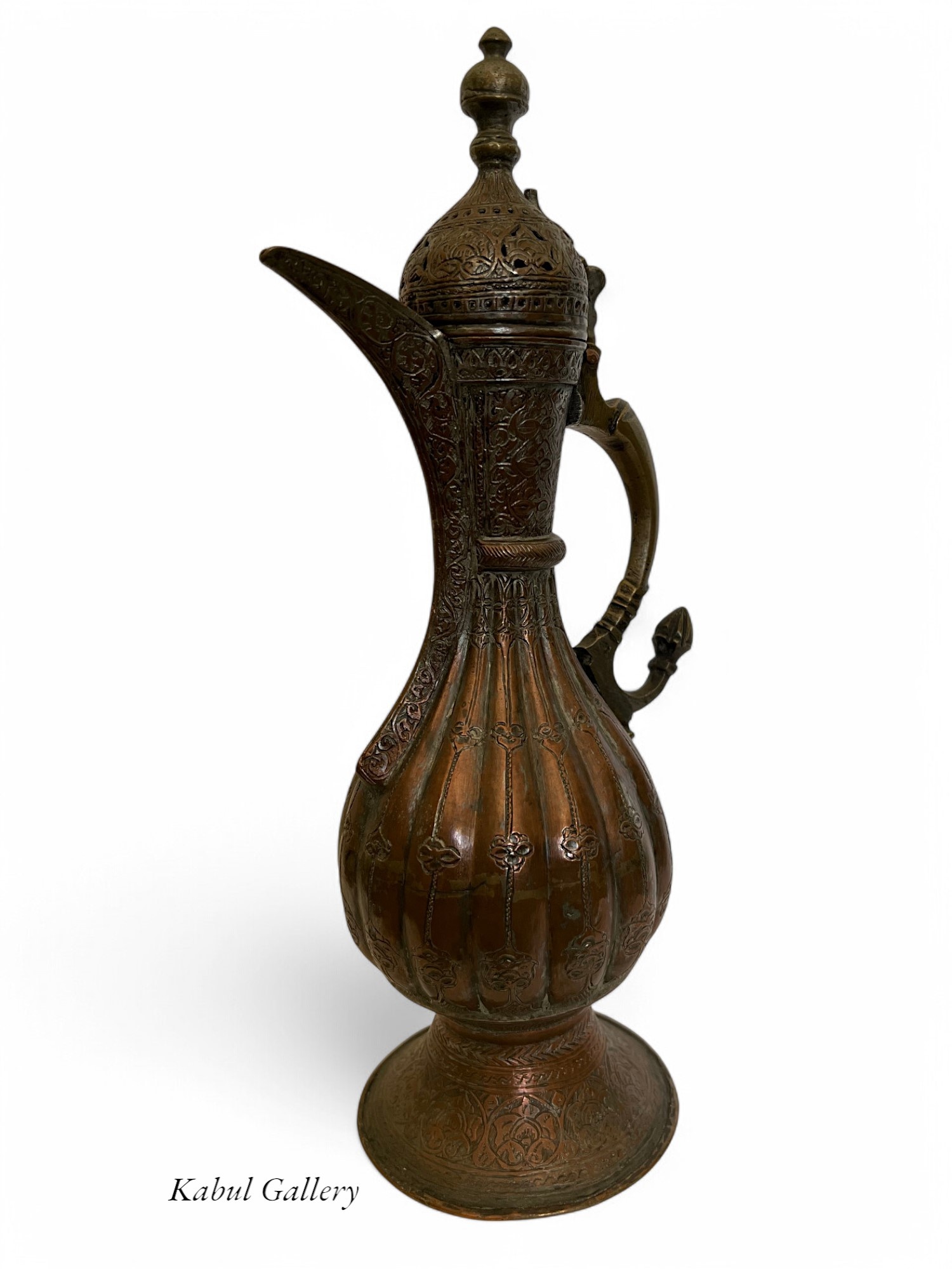 Antik orient Kupfer Teekanne Kanne um 19 J.h.Bukhara teapot Nr:HH - 17