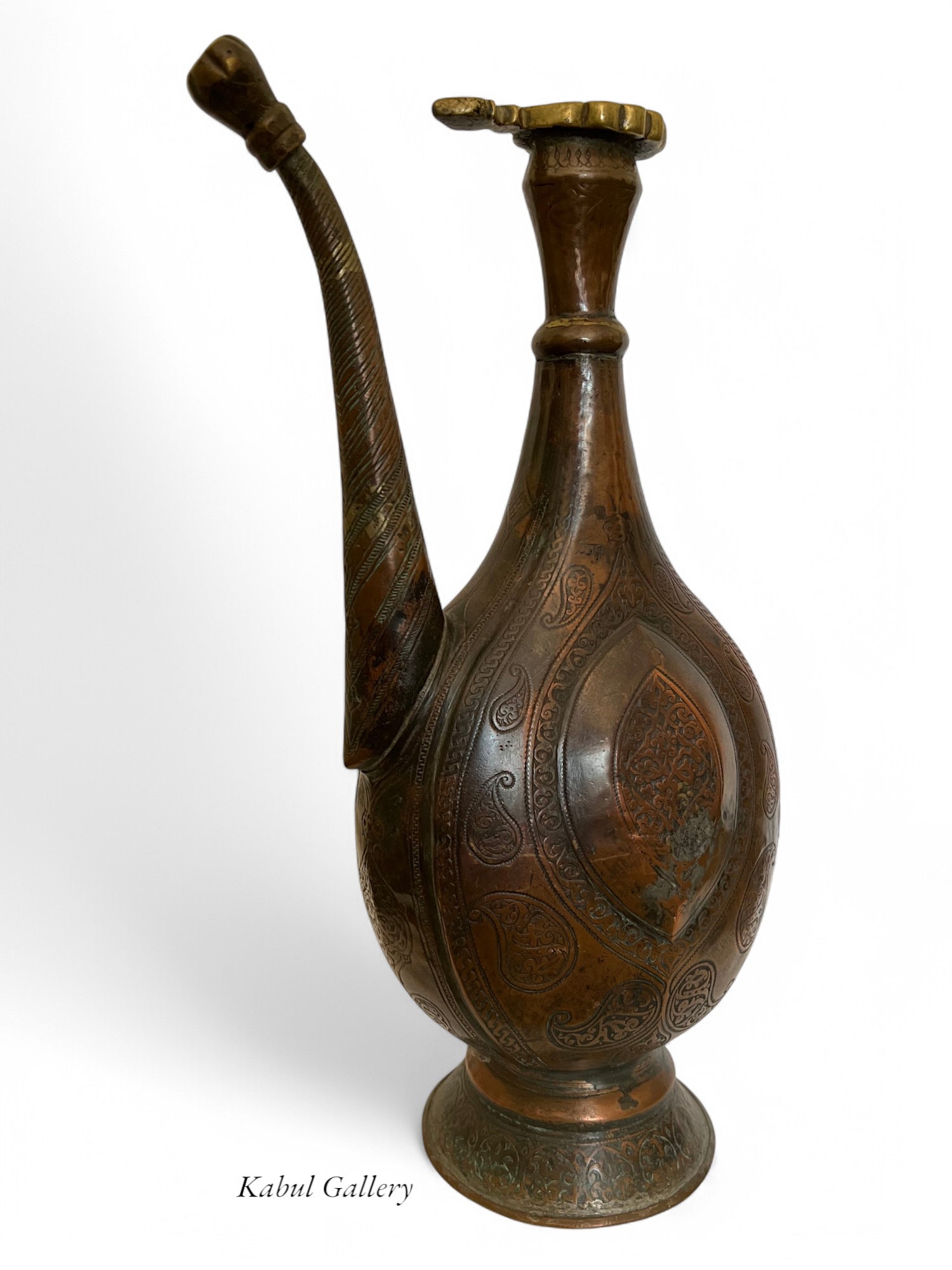 Antik orient Kupfer Teekanne Kanne um 19 J.h.Bukhara teapot Nr:HH - 19