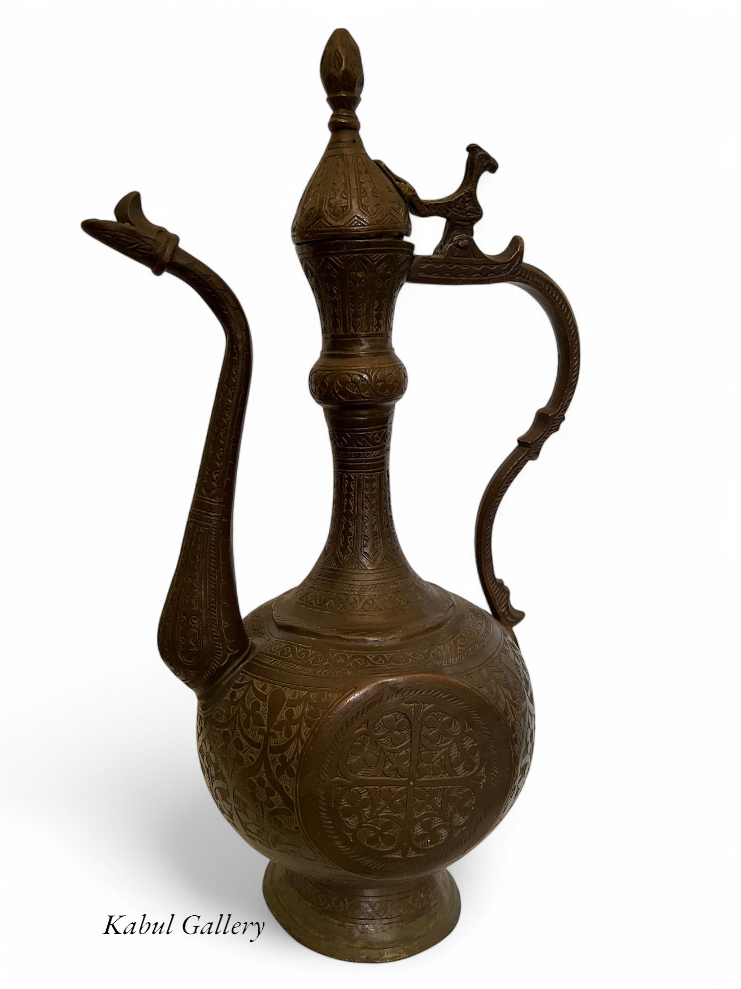 Antique Central Asian Brass Teapot Ewer 19th century Bukhara - Samarkand No:HH - 21