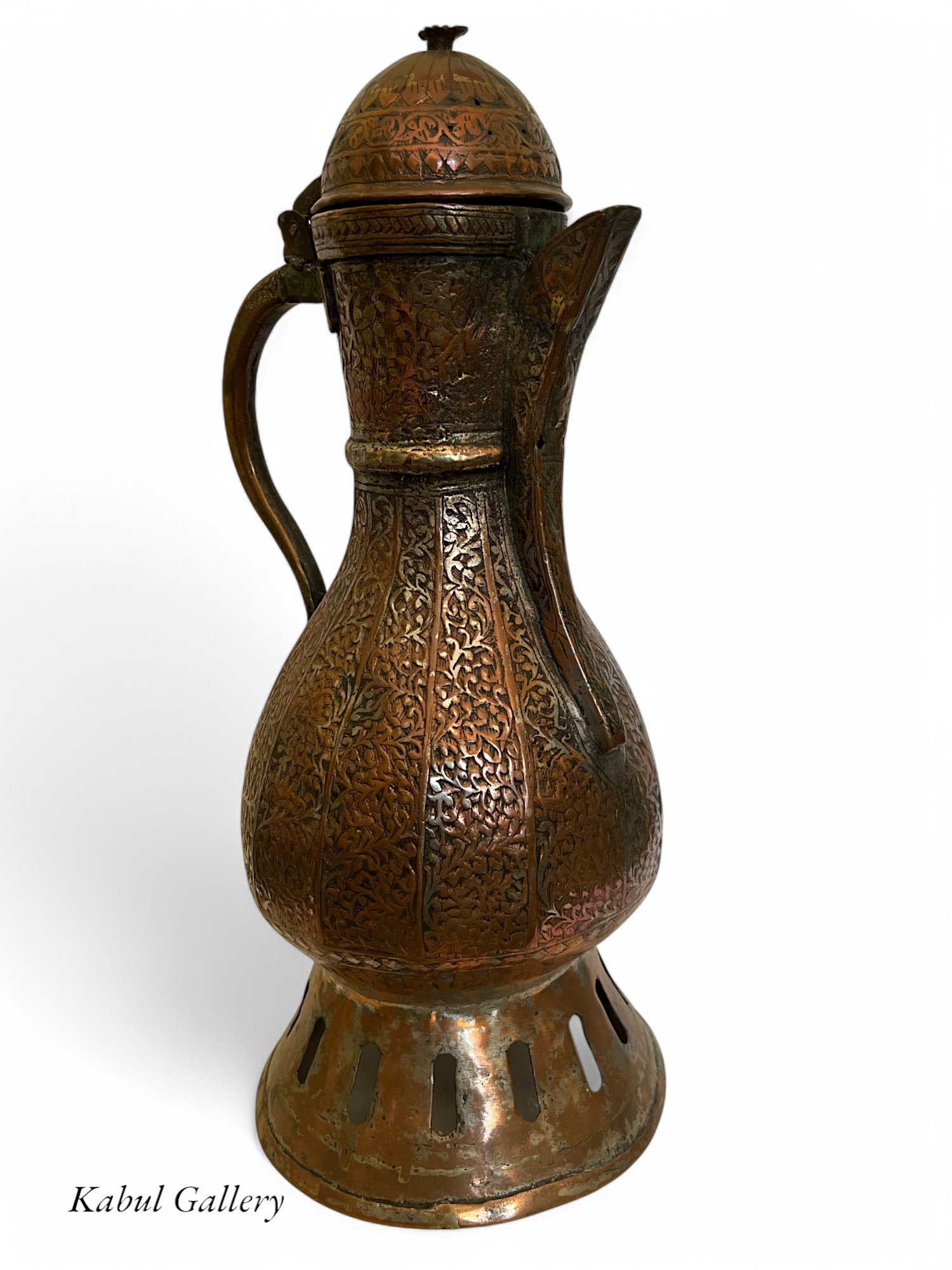 Antique Central Asian Brass Teapot Ewer 19th century Bukhara - Samarkand No:HH - 22