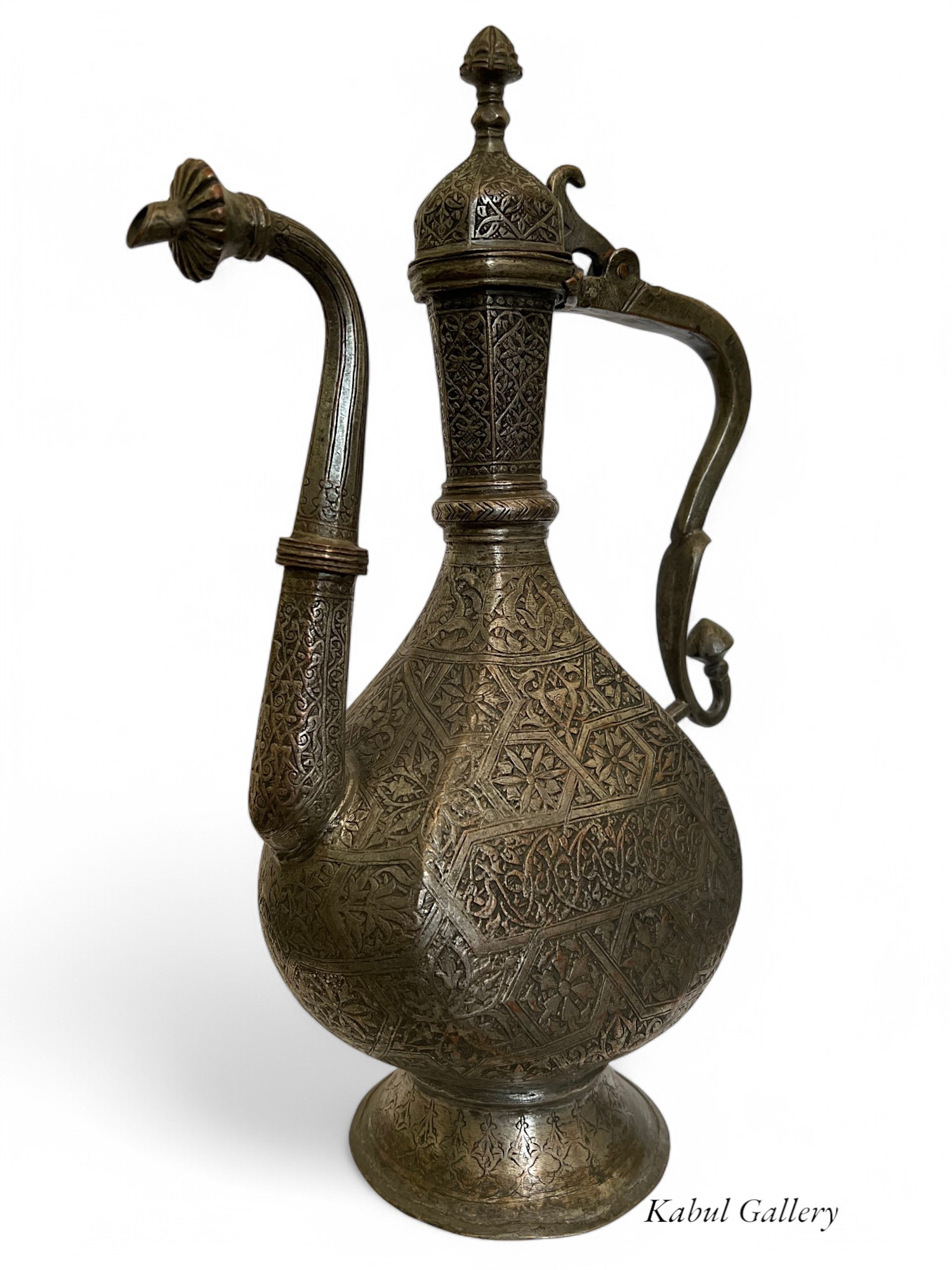 Antique Central Asian Brass Teapot Ewer 19th century Bukhara - Samarkand No:HH - 25