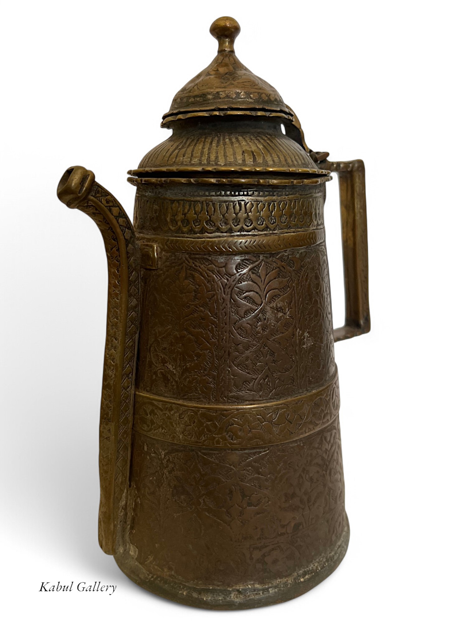 Antik orient Kupfer Teekanne Kanne um 19 J.h.Bukhara teapot Nr:HH - 26