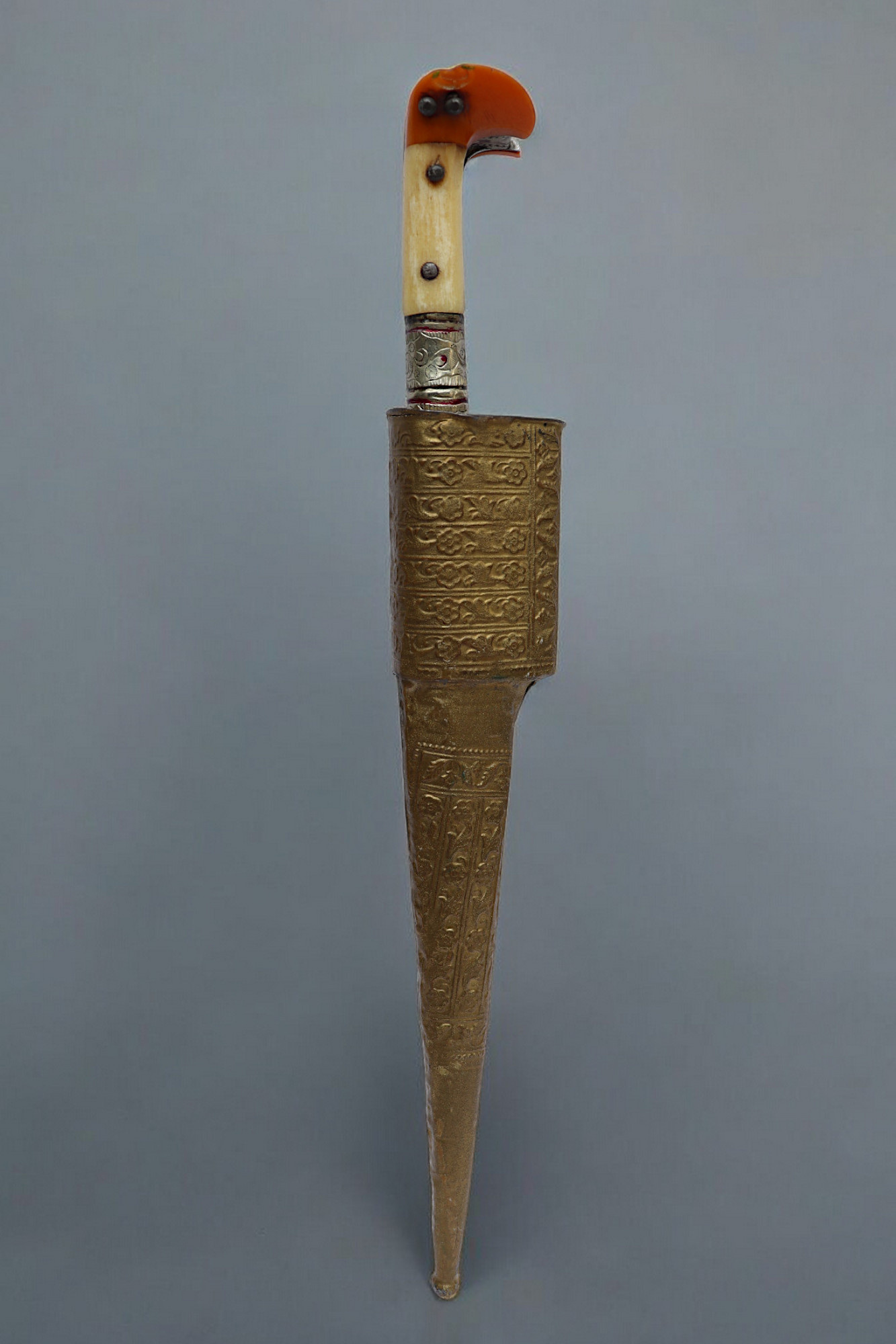 Antique Original Afghan Khyber Waziri knife dagger pesh kabz , karud, choora, pesh kabz 19th to 20th century, T shaped blade, No: MS25/ A1