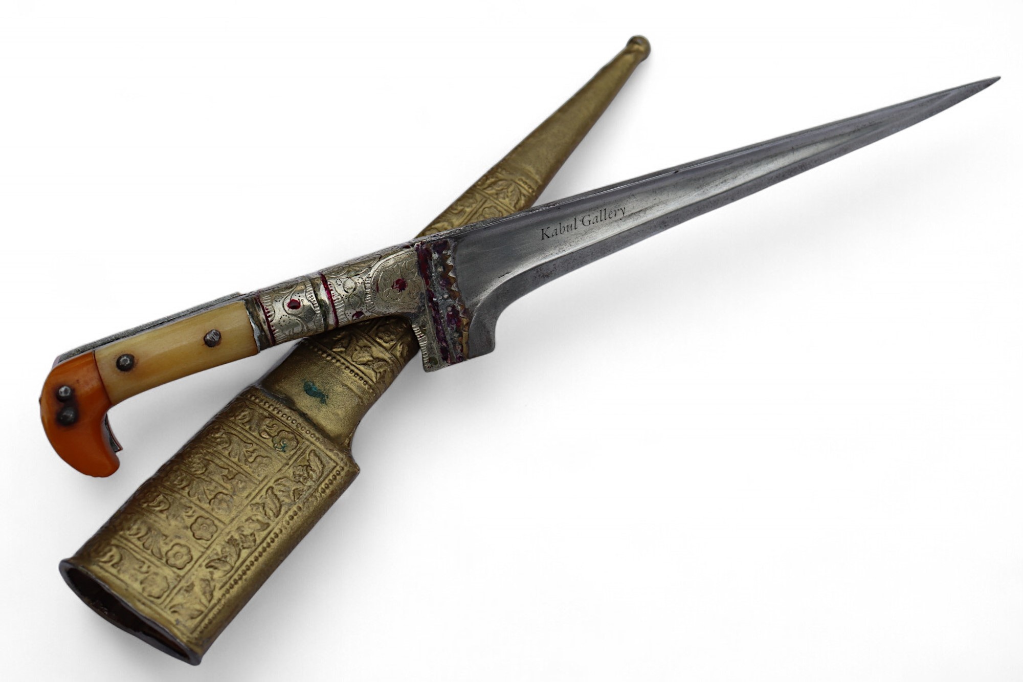 Antique Original Afghan Khyber Waziri knife dagger pesh kabz , karud, choora, pesh kabz 19th to 20th century, T shaped blade, No: MS25/ A1