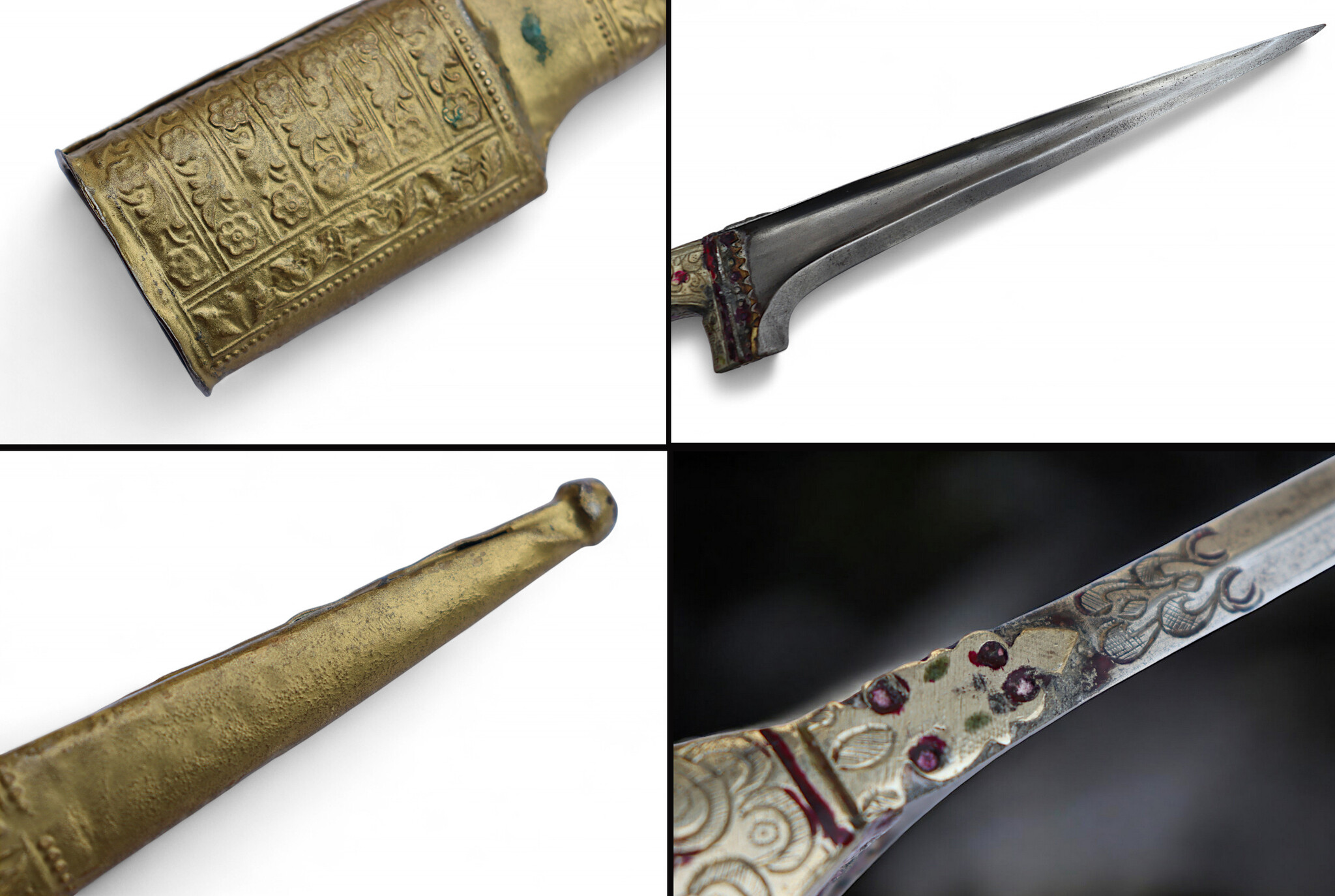 Antique Original Afghan Khyber Waziri knife dagger pesh kabz , karud, choora, pesh kabz 19th to 20th century, T shaped blade, No: MS25/ A1