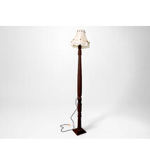 190 cm heigh vintage handmade solid wood and hand-carved oriental lamp Nuristan Afghanistan Standard lamp Tall lamp Classic floor lamp No:25