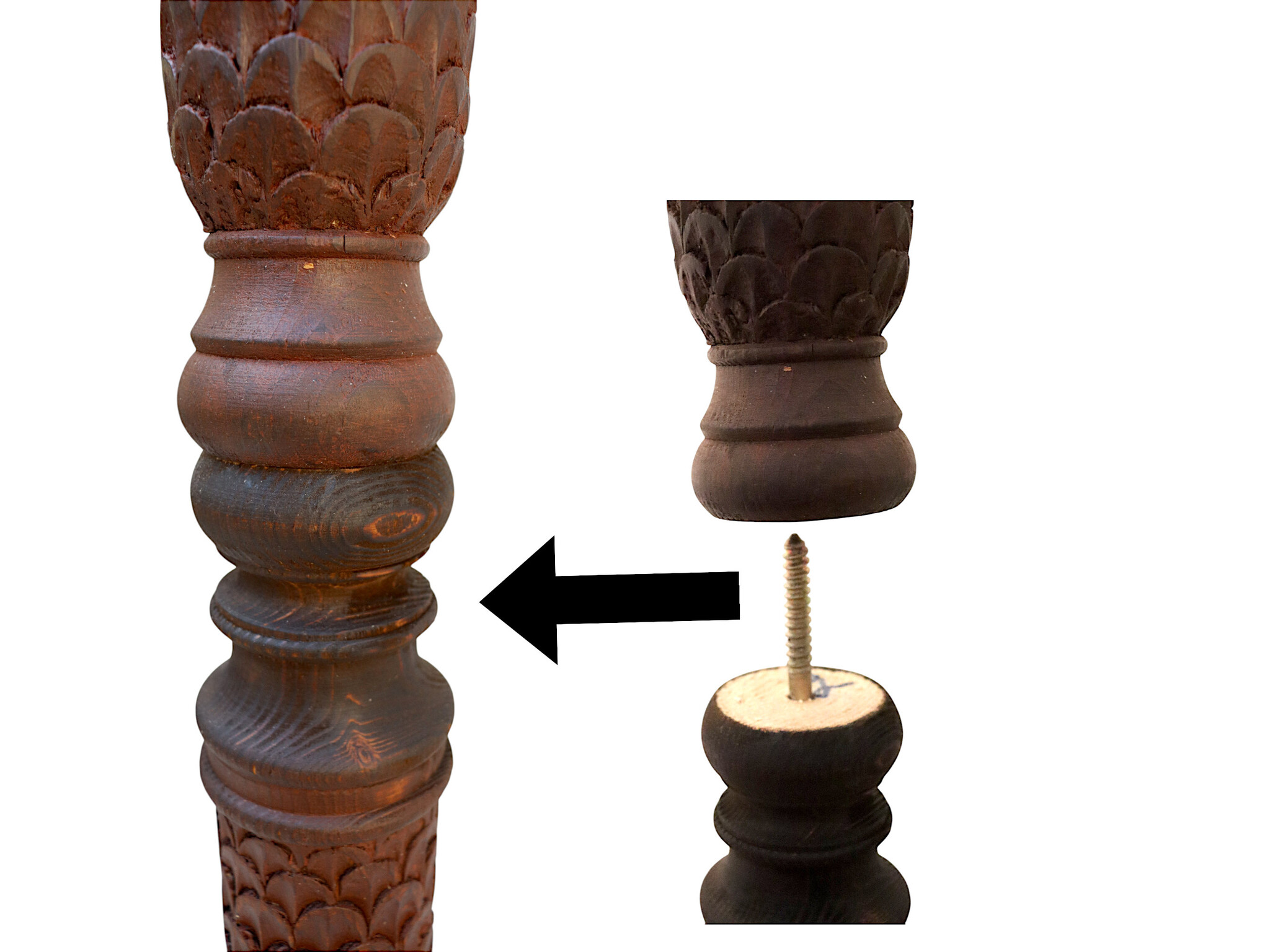 190 cm heigh vintage handmade solid wood and hand-carved oriental lamp Nuristan Afghanistan Standard lamp Tall lamp Classic floor lamp No:25