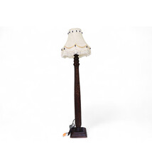 120 cm hoch vintage Massivholz und handgeschnitzte orientalische Lampe Stehlampe Stehleuchte Flurlampe aus Afghanistan Nuristan nr:25M