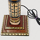 120 cm hoch vintage Massivholz handbemalt relief Miniaturmalerei orientalische Lampe Stehlampe Stehleuchte Flurlampe Afghanistan MGL nr:25M