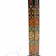92 cm hoch vintage Massivholz handbemalt relief Miniaturmalerei orientalische Lampe Stehlampe Stehleuchte Flurlampe Afghanistan MGL
