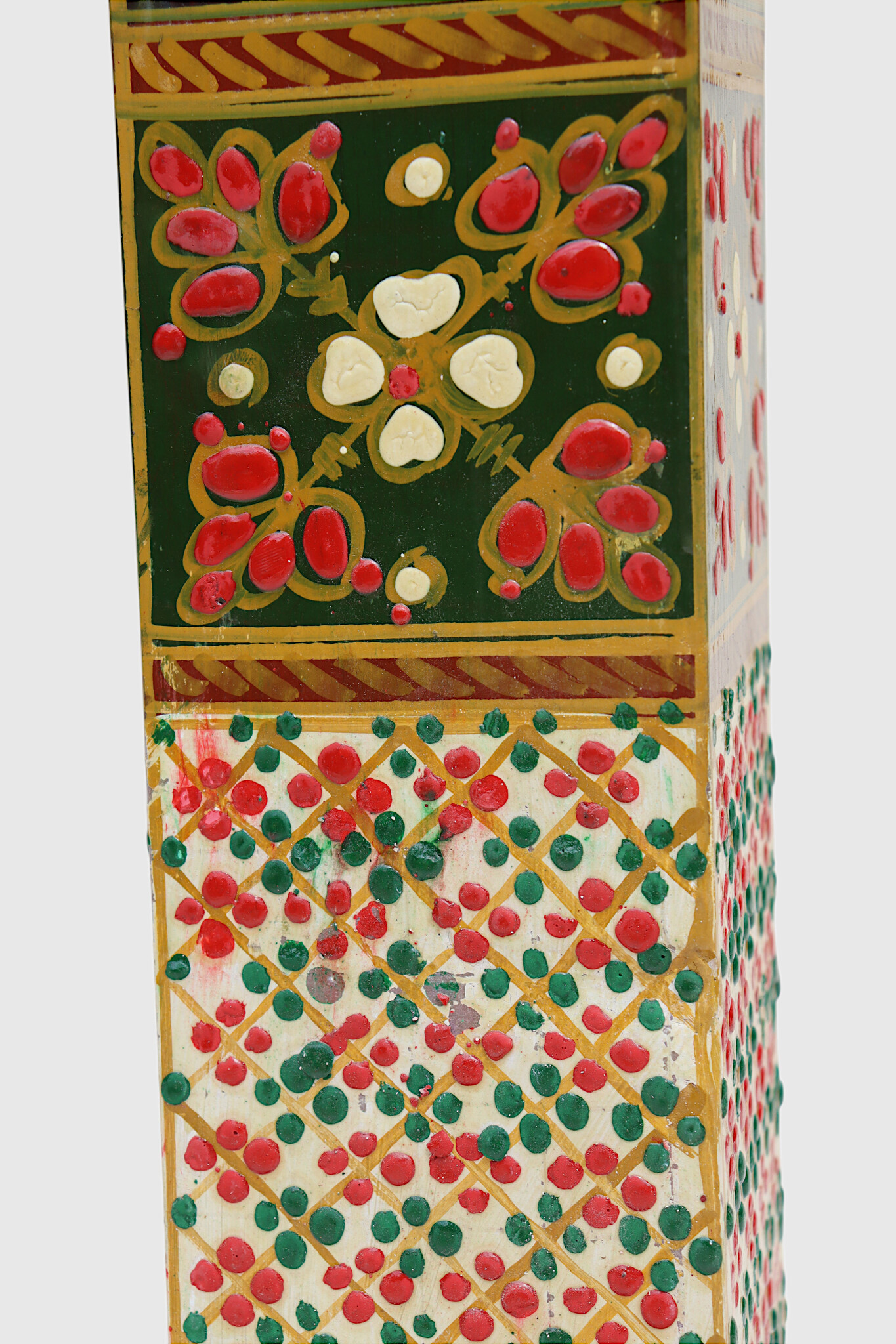 106 cm heigh vintage handmade solid wood and hand-carved oriental lamp Afghanistan Standard lamp Tall lamp Classic floor lamp No:MGL