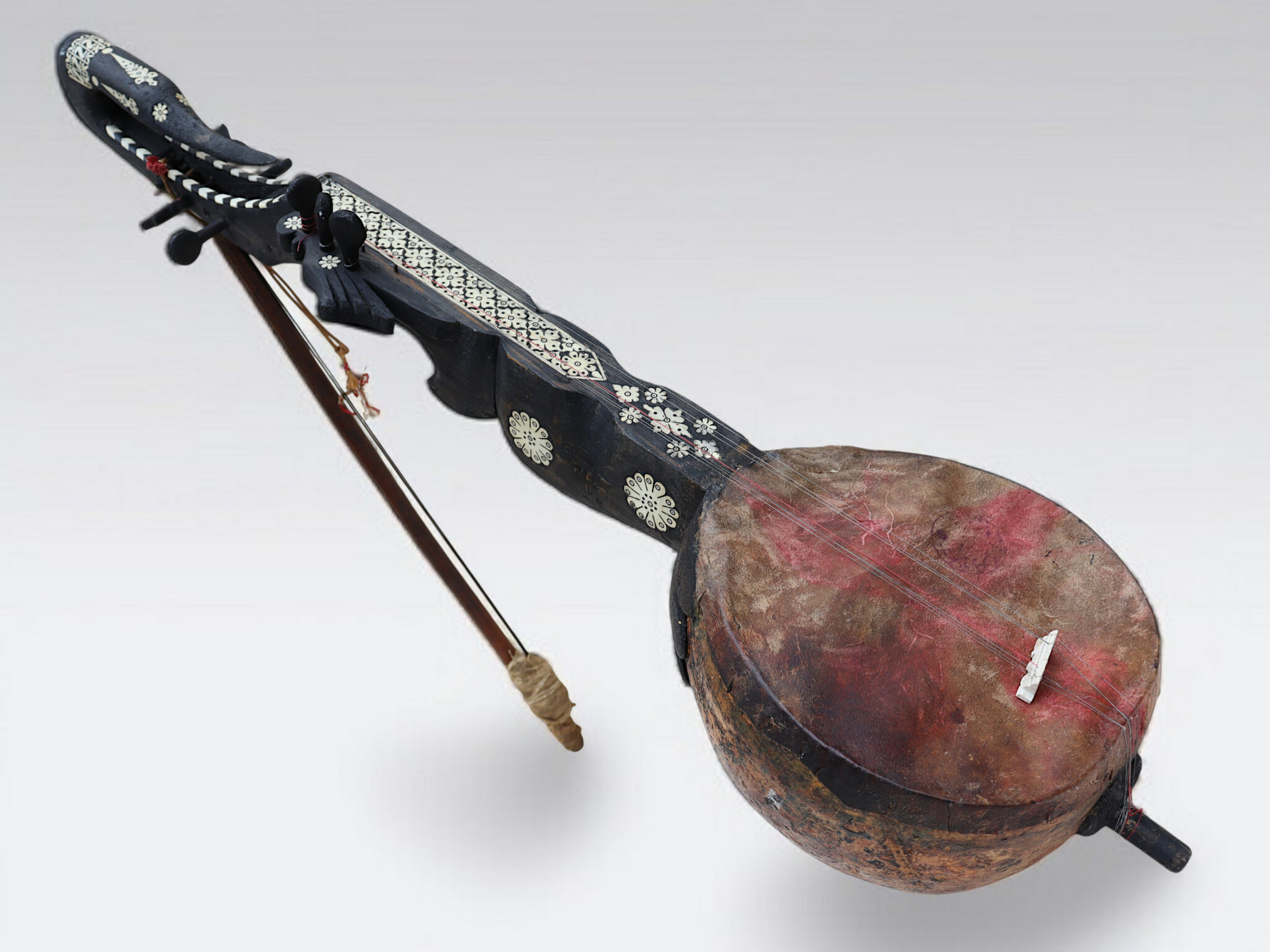 antik sehr seltener orient exotische Sarangi Musikinstrument aus afghanistan Nr:AFG25 B